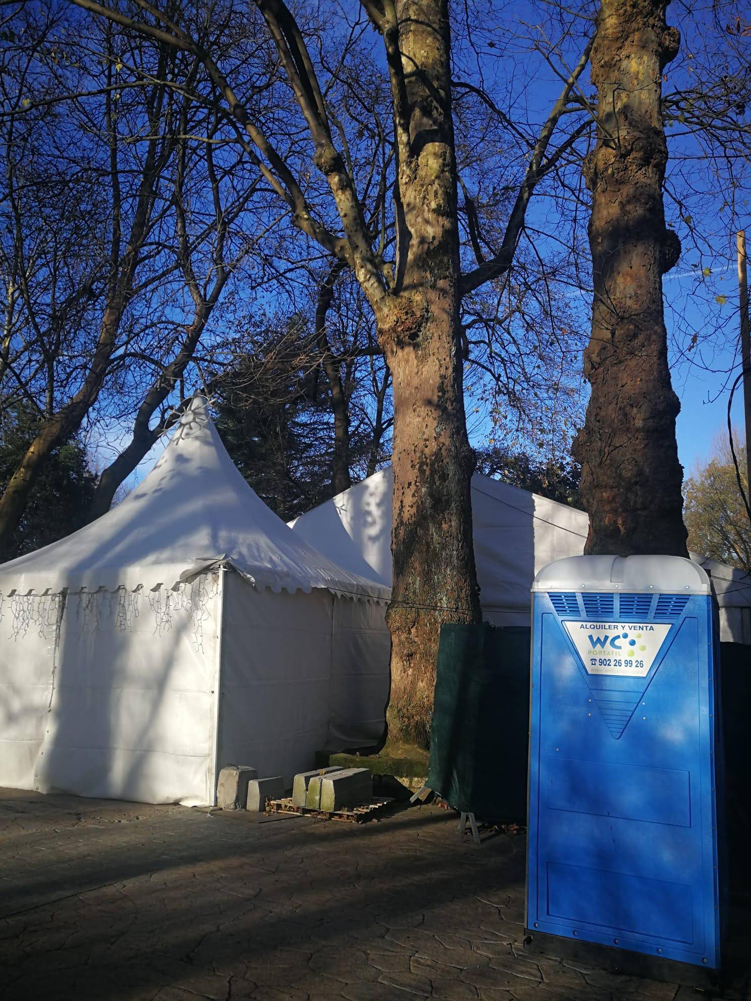 Baño portátil para fiestas y eventos